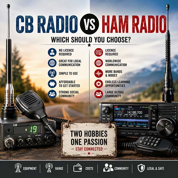 CB Radio vs Ham Radio: What's the Difference and Which Is Right for You?